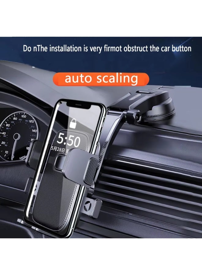 حامل هاتف سيارة عالمي للملاحة - محامل فتحة التهوية وكوبة الشفط، قابل للعرض الأفقي والرأسي - Image 1